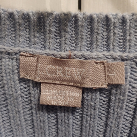J CREW POINT  RIBBED HEATHER CREWNECK SWEATER - Picture 2 of 3